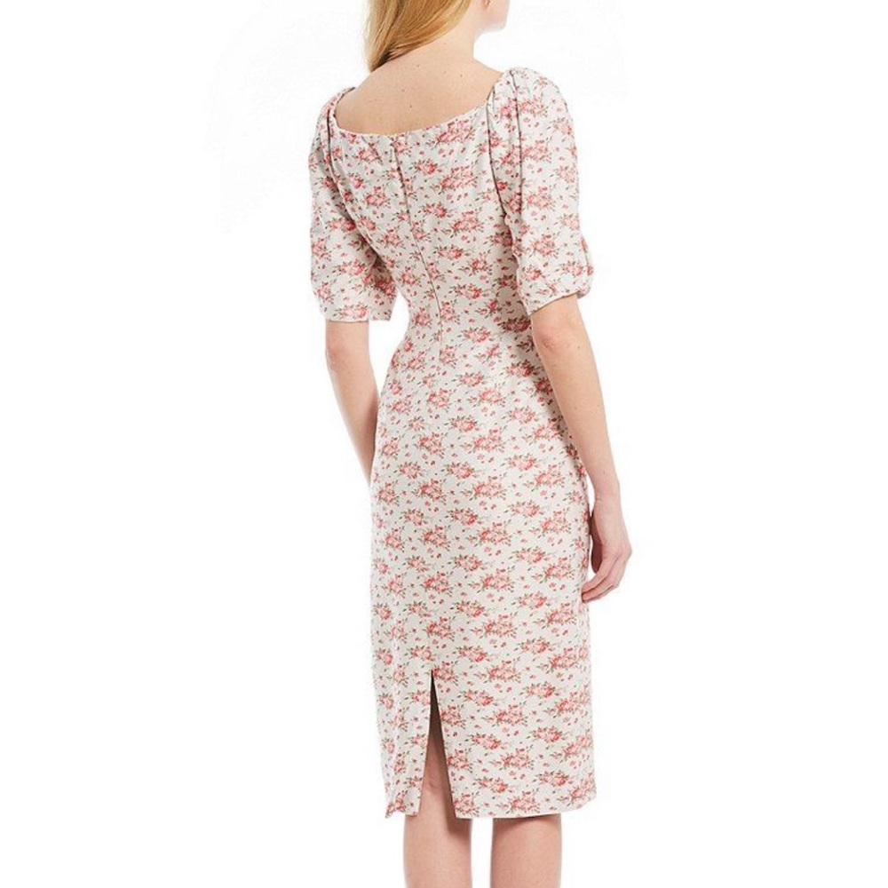Antonio Melani Square Neck Nita Midi Dress - Picture 2 of 8